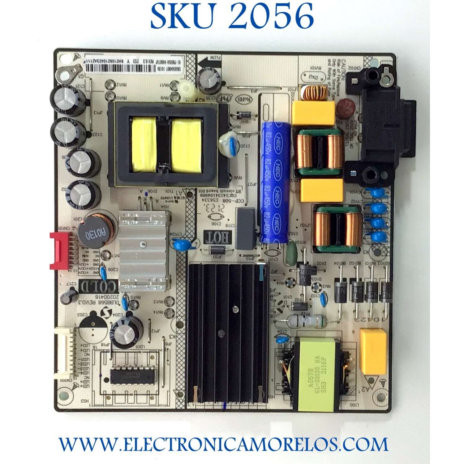FUENTE DE PODER PARA TV LG / NUMERO DE PARTE 81-PBE050-H4B07AP / SHG6504B07-101HA / DLBB568 / 20200416 / CQC14134104969 / PANEL'S LVU500CGDX E0001 / LVU500LGDX E0001 / DISPLAY LC500DQC(SP)(A1) / MODELO 50UP7000PUA / 50UP7000PUA.CUSYLH